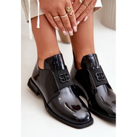 Zapatos Slip-On Mujer Charol Fabricados en Piel Natural, Negro Vinceza 91120 9