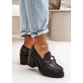 Zazoo 20168 Zapatos Tacón Alto Mujer Elegantes, Piel Natural, Negro 6