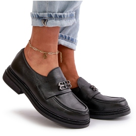 Zazoo 20174 Zapatos Planos Mujer Piel Elegante, Negro 10