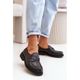 Zazoo 20174 Zapatos Planos Mujer Piel Elegante, Negro 2
