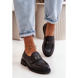Zazoo 20174 Zapatos Planos Mujer Piel Elegante, Negro 3