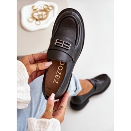 Zazoo 20174 Zapatos Planos Mujer Piel Elegante, Negro 9