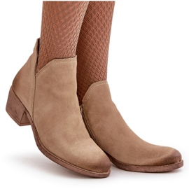 Zazoo 60475 tacones de gamuza tacones aislados beige 10