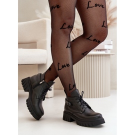 Zazoo 60483 Botas bajas de mujer en piel, aislantes, negro 9