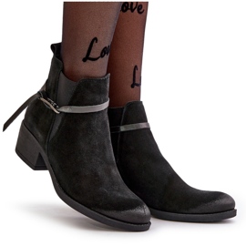 Zazoo 60478 Botas Tacón Alto De Ante, Aislante, Cierre Con Cremallera, Negro 12