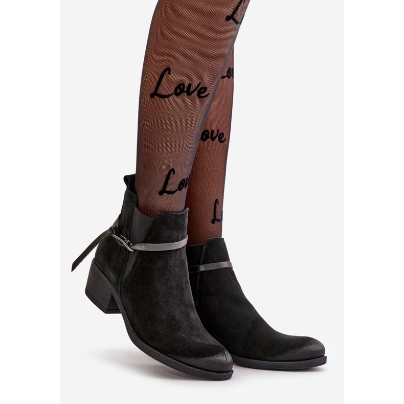 Zazoo 60478 Botas Tacón Alto De Ante, Aislante, Cierre Con Cremallera, Negro 1