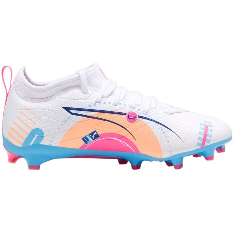 Zapatillas de fútbol Puma Ultra 5 Match Up FG/AG 108065 01 blanco 1