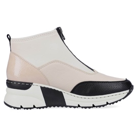 Sneakers mujer botines beige Rieker N6352-60 15