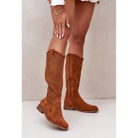 Botas Mujer Caladas Camel S.Barski HY42-139 marrón 1