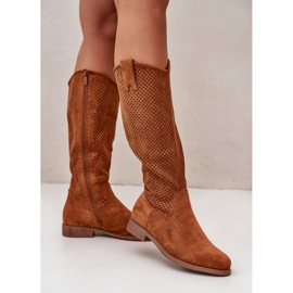 Botas Mujer Caladas Camel S.Barski HY42-139 marrón 4