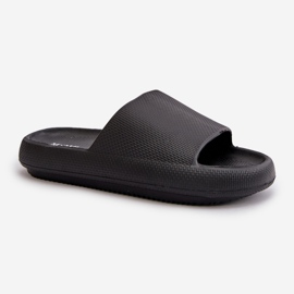 Chanclas de mujer de espuma ligera y suela gruesa, Negro Querceria 7
