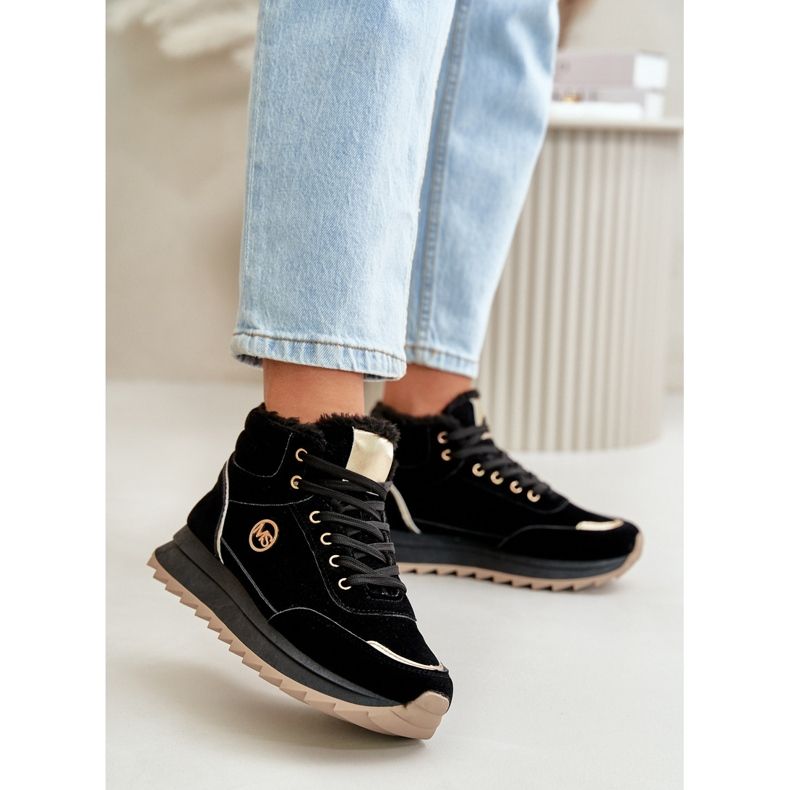 Zapatillas Deportivas Aislantes De Mujer Con Plataforma Negro Ariatte 2