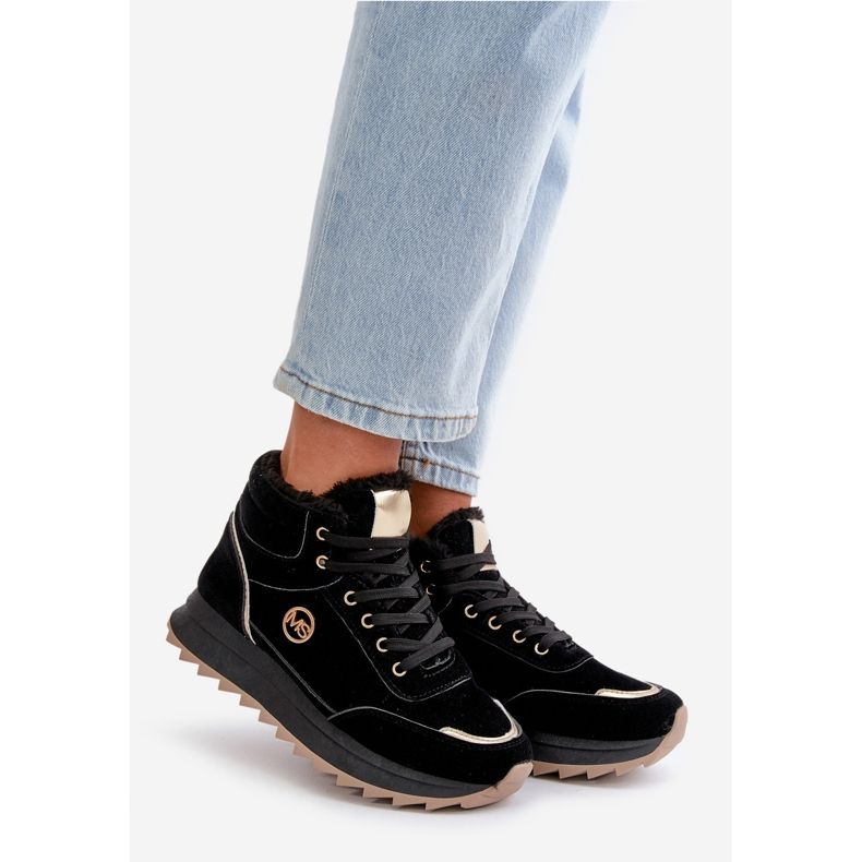 Zapatillas Deportivas Aislantes De Mujer Con Plataforma Negro Ariatte 1