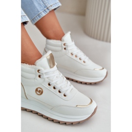 Zapatillas Deportivas Aislantes Mujer Con Plataforma, Blanco Ariatte 6