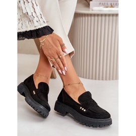 Zapatos Calados Mujer Mocasines Negro Tannes 8