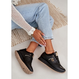 Zapatillas Deportivas Mujer Aislante con Pelo, Plataforma Lerisas Negras negro 8