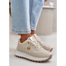 Deportivas Mujer Forradas con Pelo, Plataforma Beige Claro Lerisas 7