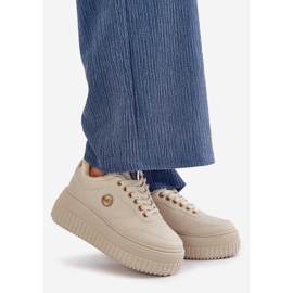 Deportivas Deportivas Aislante para Mujer con Suela Gruesa, Beige Ardiela 1 Deportivas Deportivas Aislante para Mujer con Suela Gruesa, Beige Ardiela 1