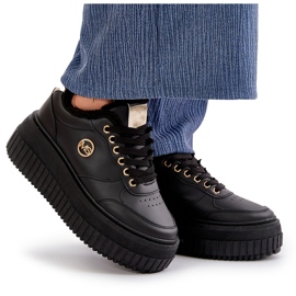 Zapatillas deportivas de mujer con aislamiento y suela gruesa, negro Ardiela 10
