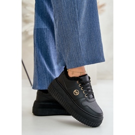 Zapatillas deportivas de mujer con aislamiento y suela gruesa, negro Verissha 3