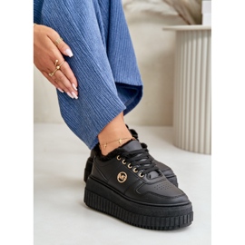 Zapatillas deportivas de mujer con aislamiento y suela gruesa, negro Verissha 9