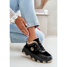 Zapatos Deportivos De Mujer Con Cordones Aislados Y Plataforma Negro Verioras 7