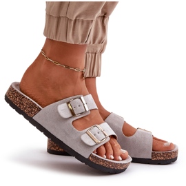 Sandalias sin cordones Cortina Grey para mujer gris 10