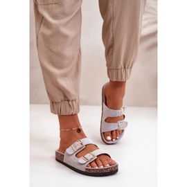 Sandalias sin cordones Cortina Grey para mujer gris 4