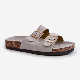 Sandalias sin cordones Cortina Grey para mujer gris 5