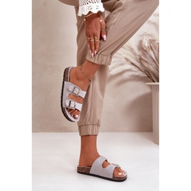 Sandalias sin cordones Cortina Grey para mujer gris 6
