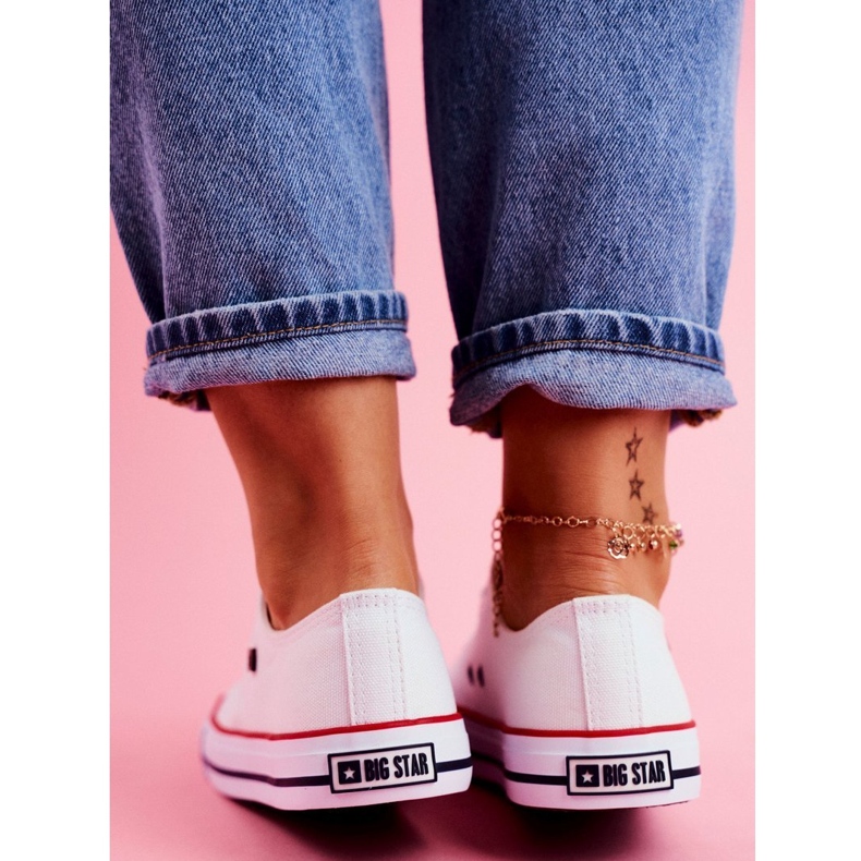 Zapatillas con cordones Big Star T274022 101 blanco 3