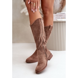 Botas Mujer Caladas Marrón S.Barski HY42-139 3