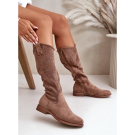 Botas Mujer Caladas Marrón S.Barski HY42-139 6