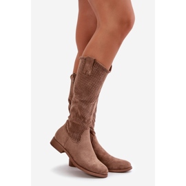 Botas Mujer Caladas Marrón S.Barski HY42-139 1