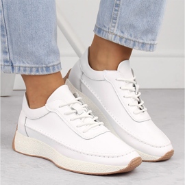 Deportivas mujer Sergio Leone SP013 blanco piel 6