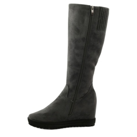 Botas de cuña Filippo 318 grises 2
