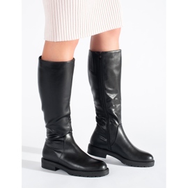 Botas negras de mujer de Sergio Leone negro 2