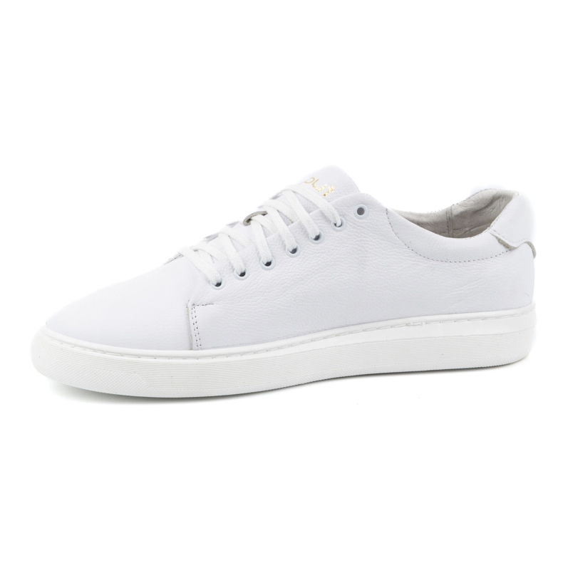 POLBUT 2127 Deportivas de piel para hombre, blanco 1