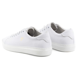 POLBUT 2127 Deportivas de piel para hombre, blanco 4