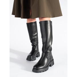 Botas negras de mujer de Sergio Leone negro 3