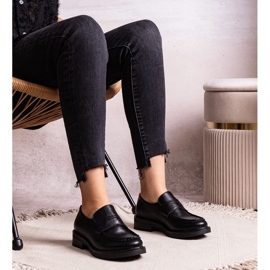 Mocasines Élodie elegantes negros 3