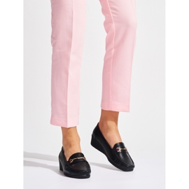 Mocasines cuña negros 1