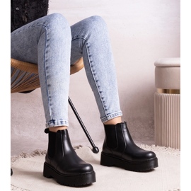 Botines negros con plataforma de Lessay 2