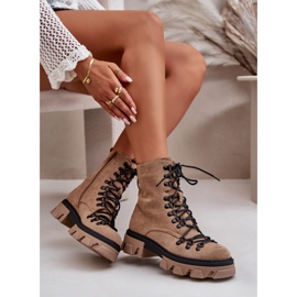 Botas Cálidas Ante Atadas Pierro Marrón 10