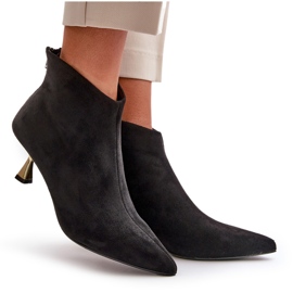 Botas Mujer Tacón Eco Ante Negro Terlena 10