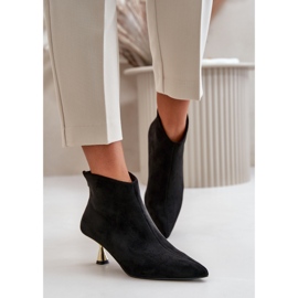 Botas Mujer Tacón Eco Ante Negro Terlena 5