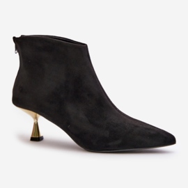 Botas Mujer Tacón Eco Ante Negro Terlena 4