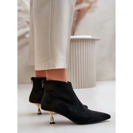 Botas Mujer Tacón Eco Ante Negro Terlena 6