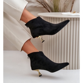 Botas Mujer Tacón Eco Ante Negro Terlena 7