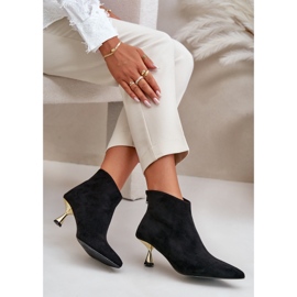 Botas Mujer Tacón Eco Ante Negro Terlena 8